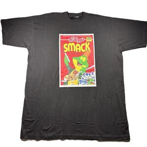 NET Vintage Men T-Shirt Killogg's Smack Crack Cereal Parody Streetwear 3X K145